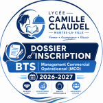 Dossier d’inscription BTS Management Commercial Opérationnel (MCO) 2026-2027