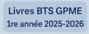 Lire la suite à propos de l’article BTS Gestion de la PME (GPME1) – Fournitures scolaires