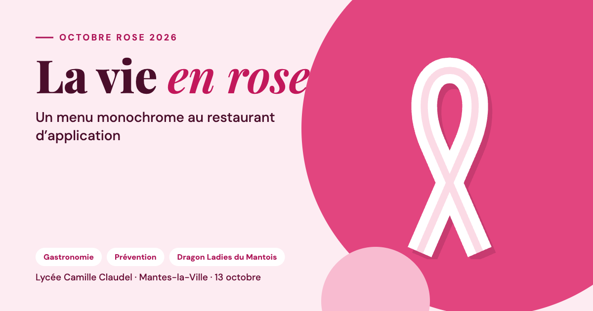 Lire la suite à propos de l’article Octobre Rose : la vie en rose au restaurant d’application du lycée Camille Claudel